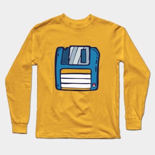 Retro Floppy Disk illustration Long Sleeve T-Shirt